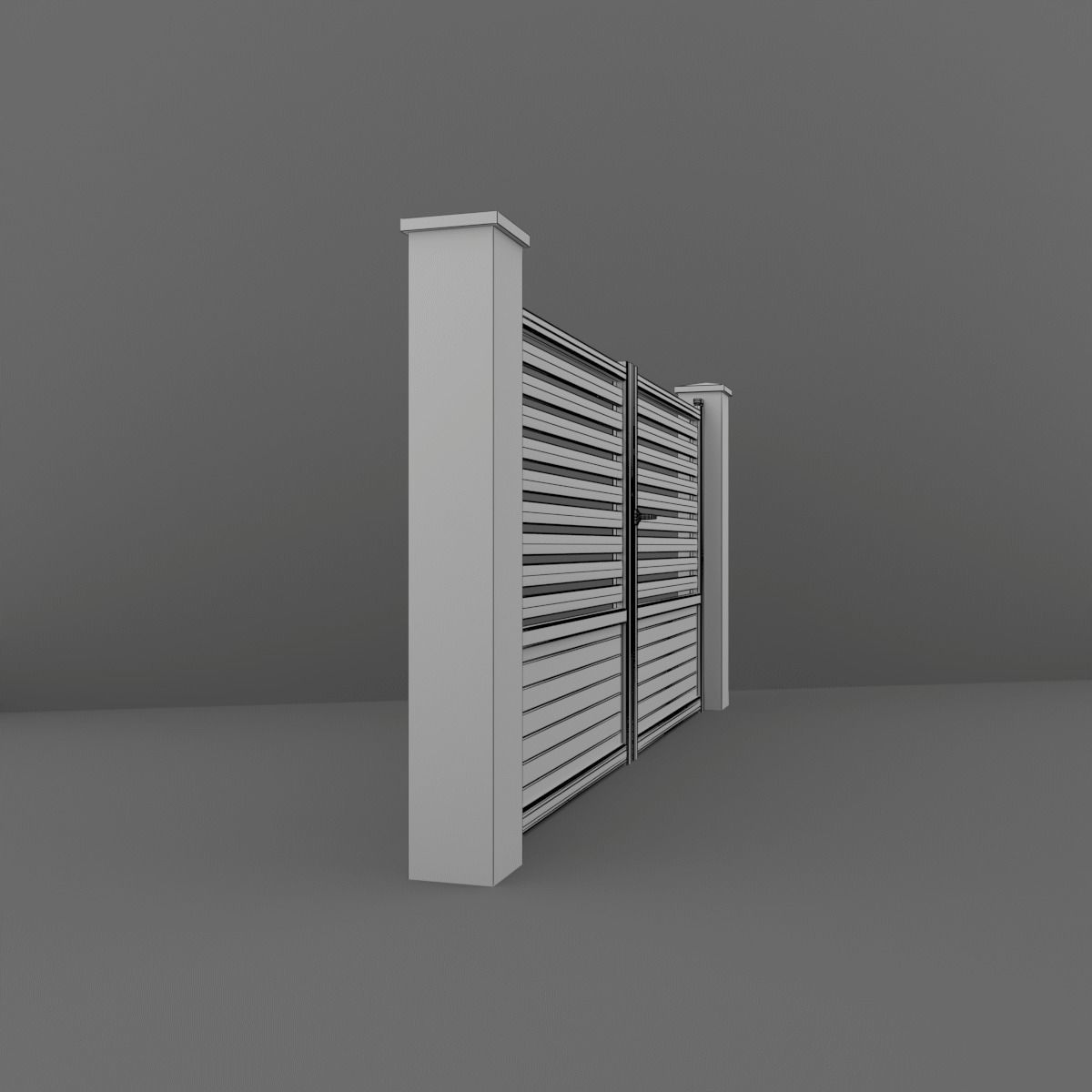 Outdoor Gate  3D model_12
