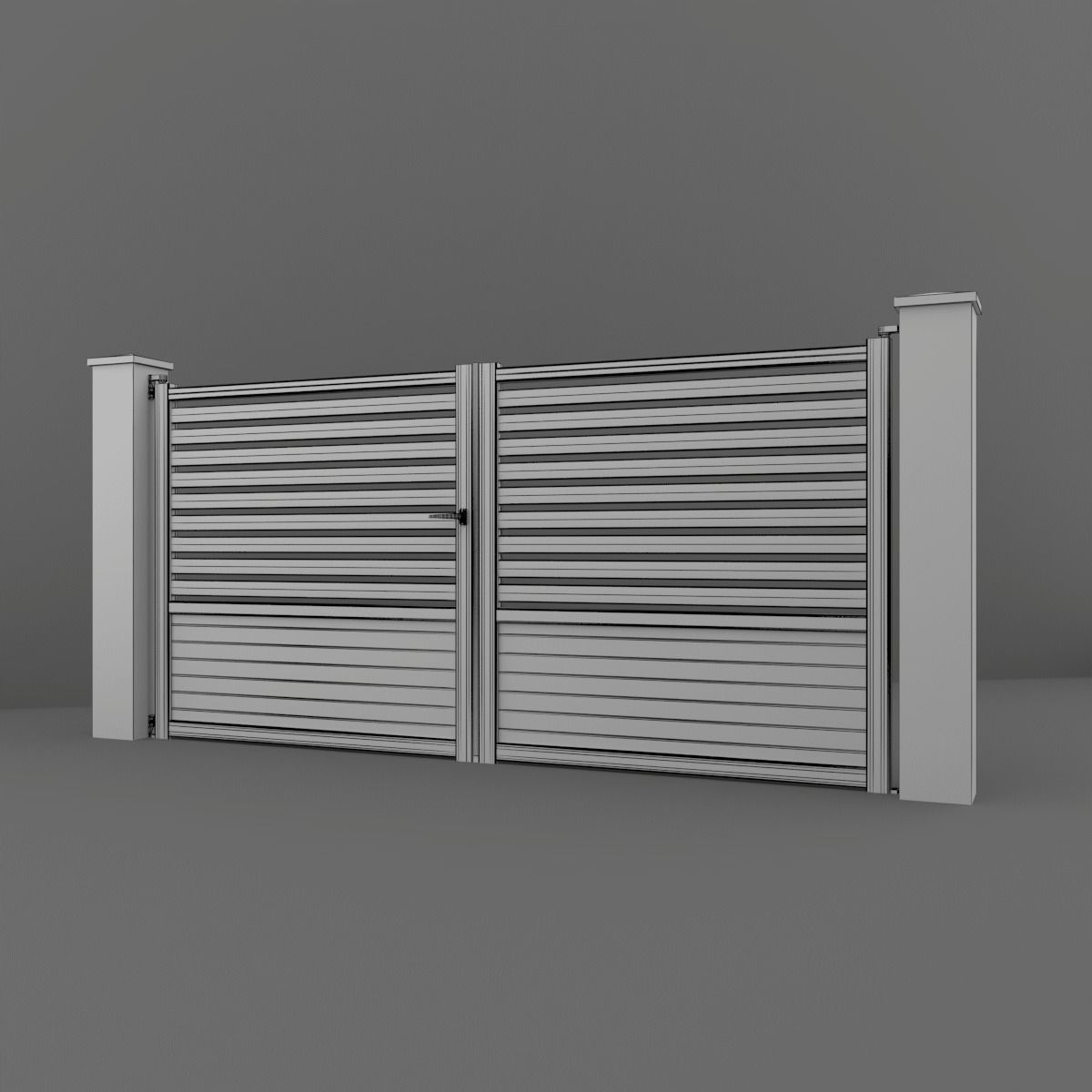 Outdoor Gate  3D model_14