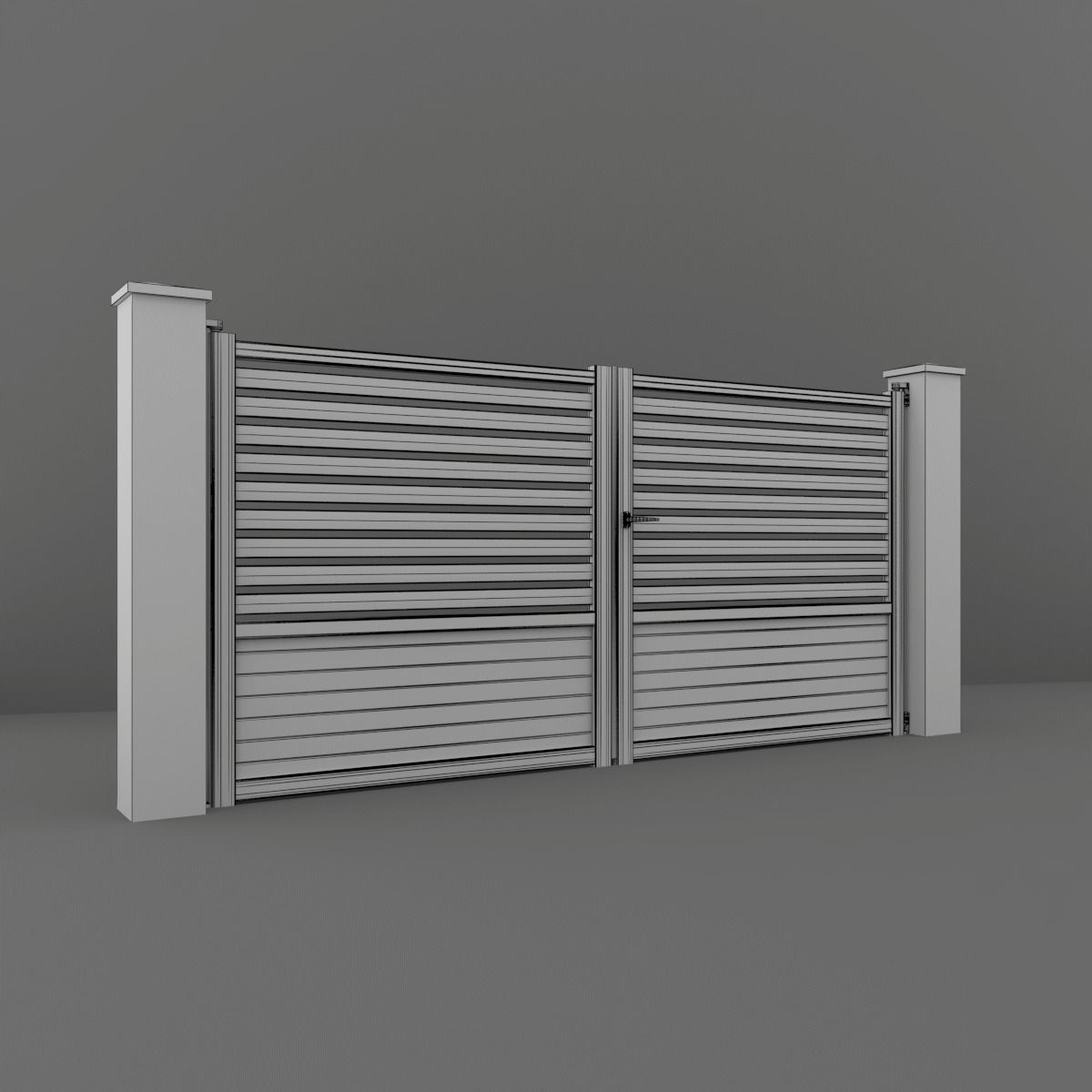 Outdoor Gate  3D model_10