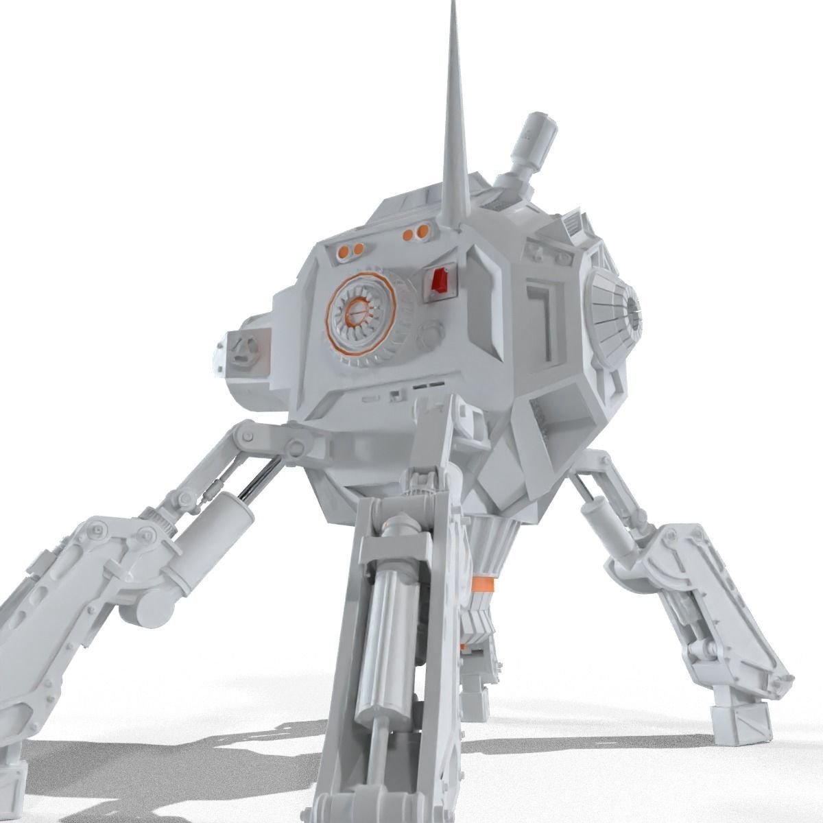 Futuristic Droid Robot free 3D model | CGTrader