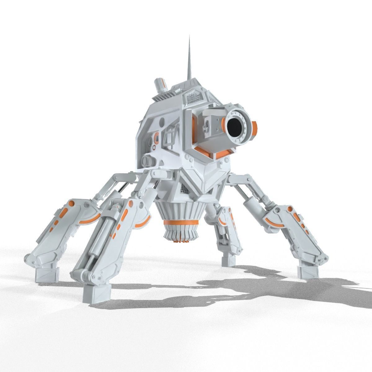 Futuristic Droid Robot free 3D model | CGTrader