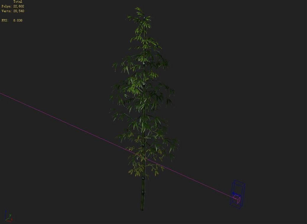 Dazhu Feng - black knot bamboo 01 3D model_9