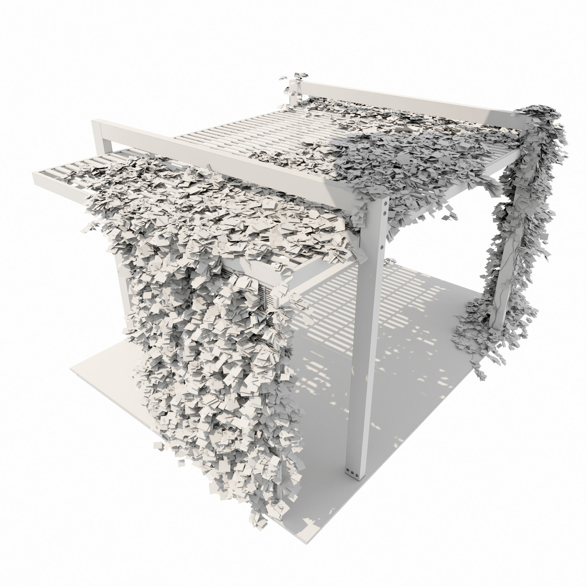 Pergola ivy 3D model_4
