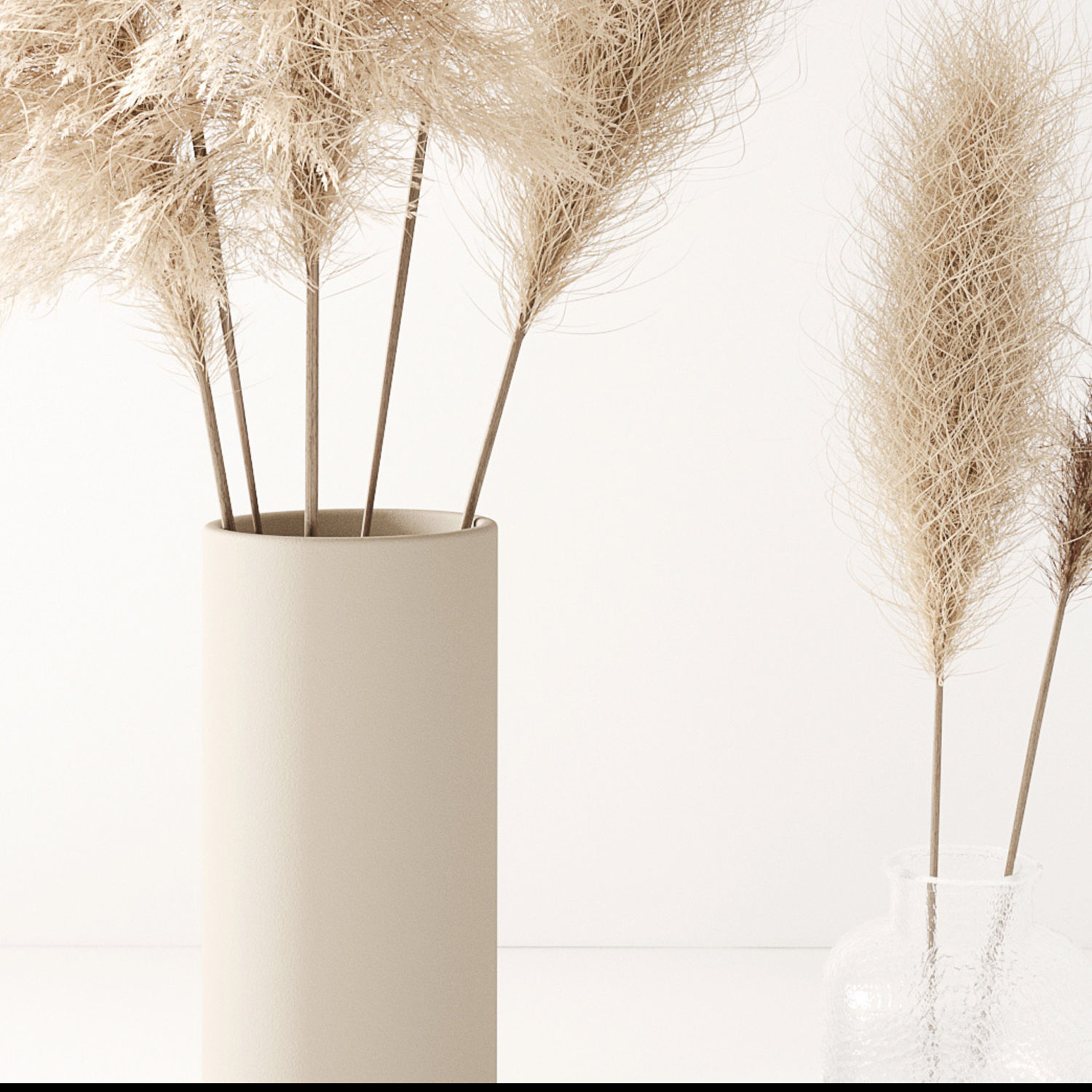Set of pampas in vase 3D model_18
