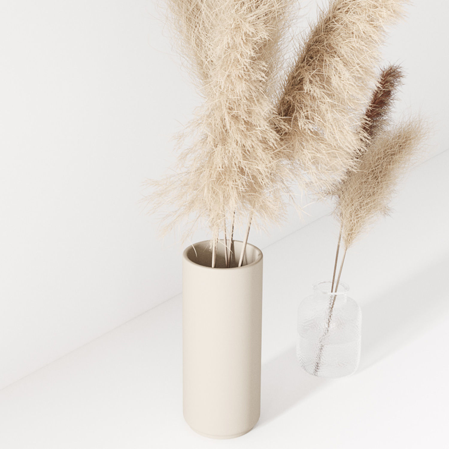 Set of pampas in vase 3D model_13