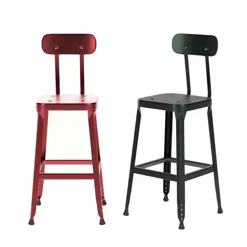 Schoolhouse Backed Utility Stool 26