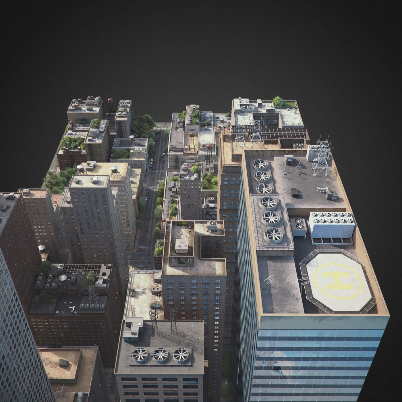 City District C2-A40 3D model_14