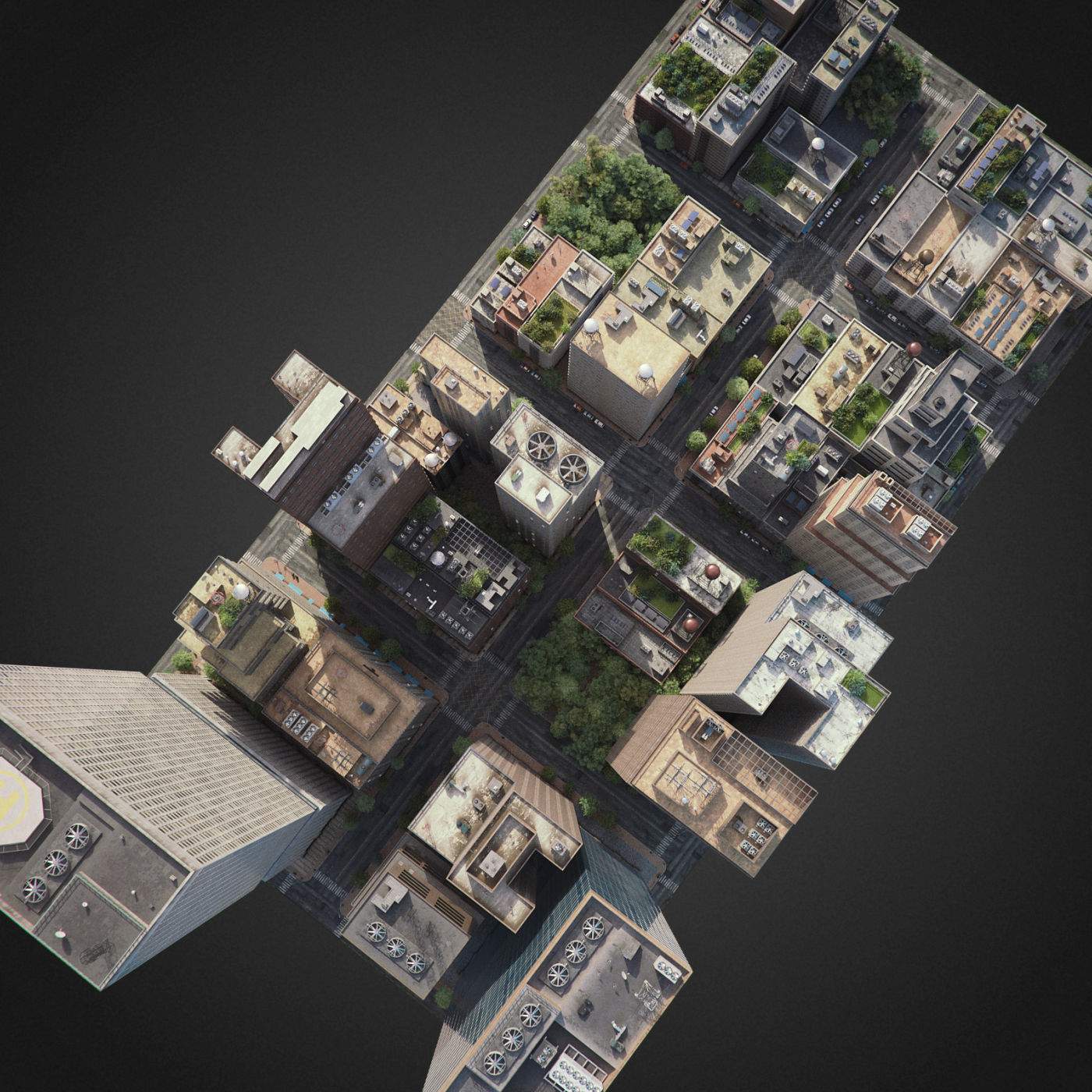 City District C2-A40 3D model_12