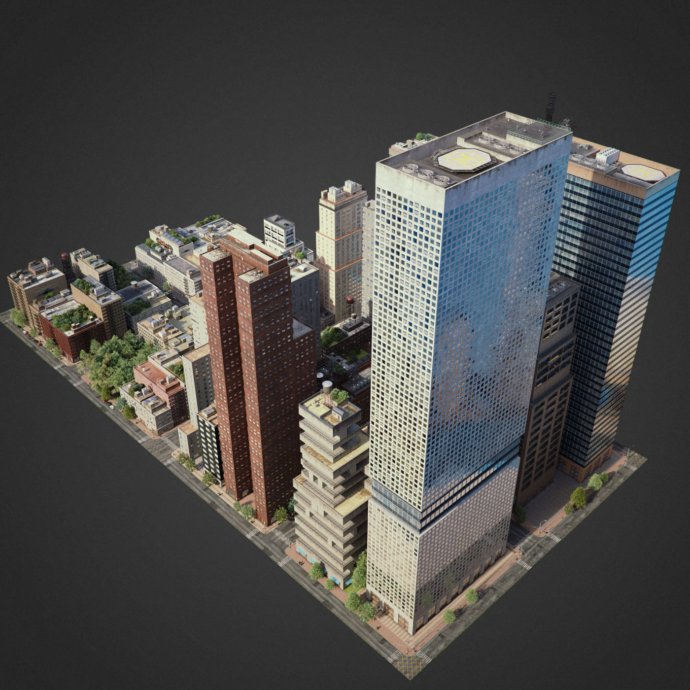 City District C2-A40 3D model_1