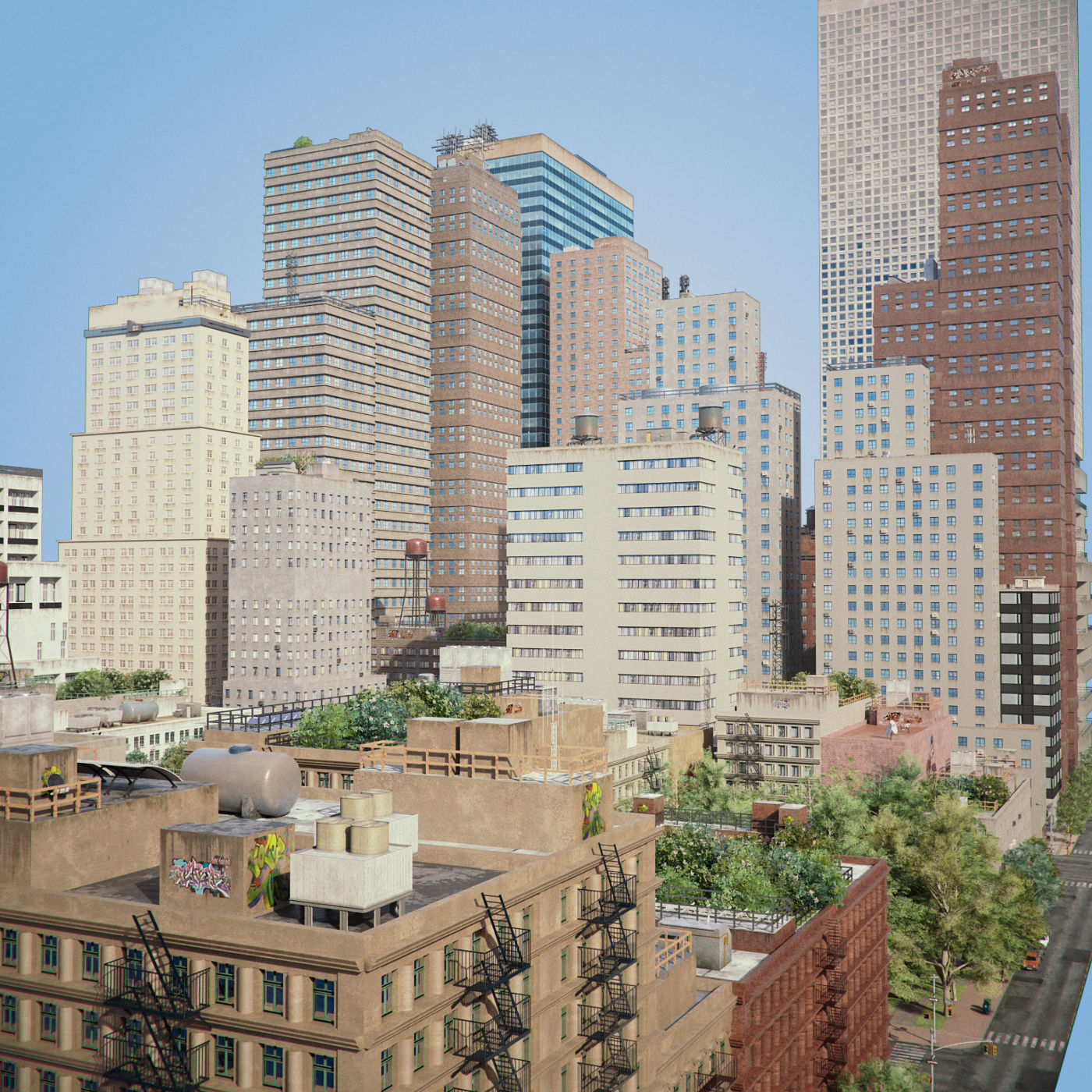 City District C2-A40 3D model_11