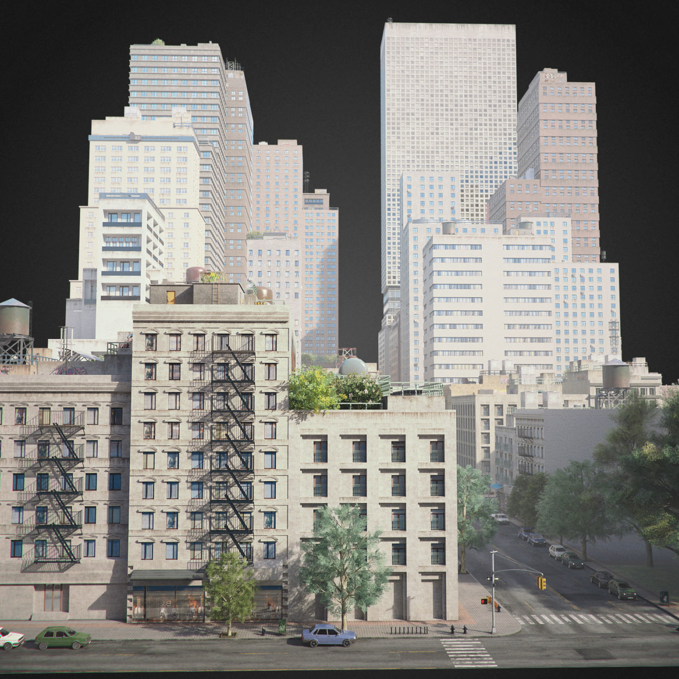 City District C2-A40 3D model_13