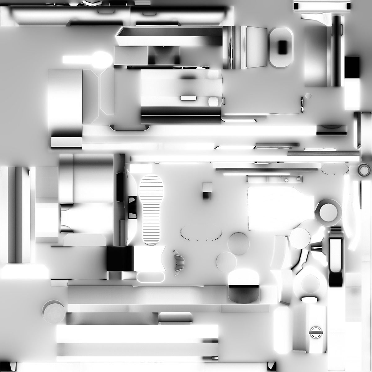 Daniel Defense MK18 GUN   Low poly Game Ready 3D Model Free low-poly 3D model_22