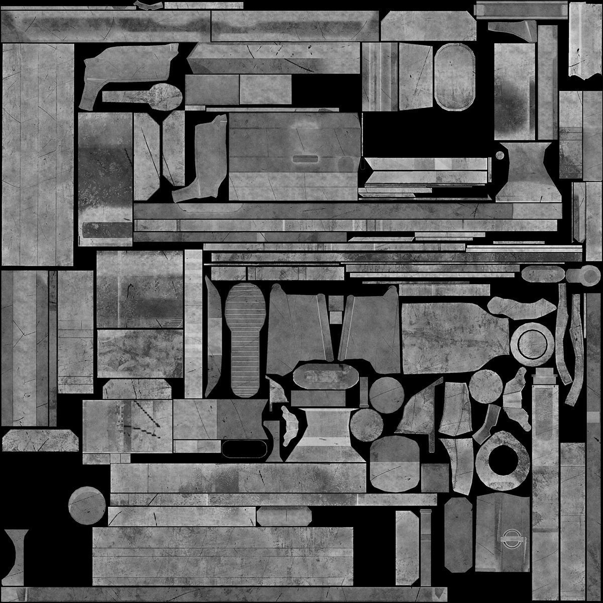 Daniel Defense MK18 GUN   Low poly Game Ready 3D Model Free low-poly 3D model_25