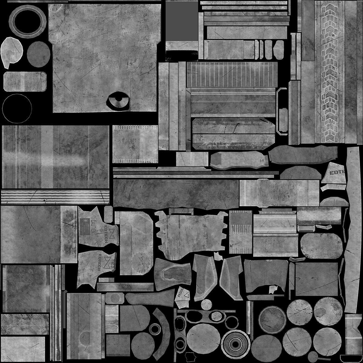 Daniel Defense MK18 GUN   Low poly Game Ready 3D Model Free low-poly 3D model_32