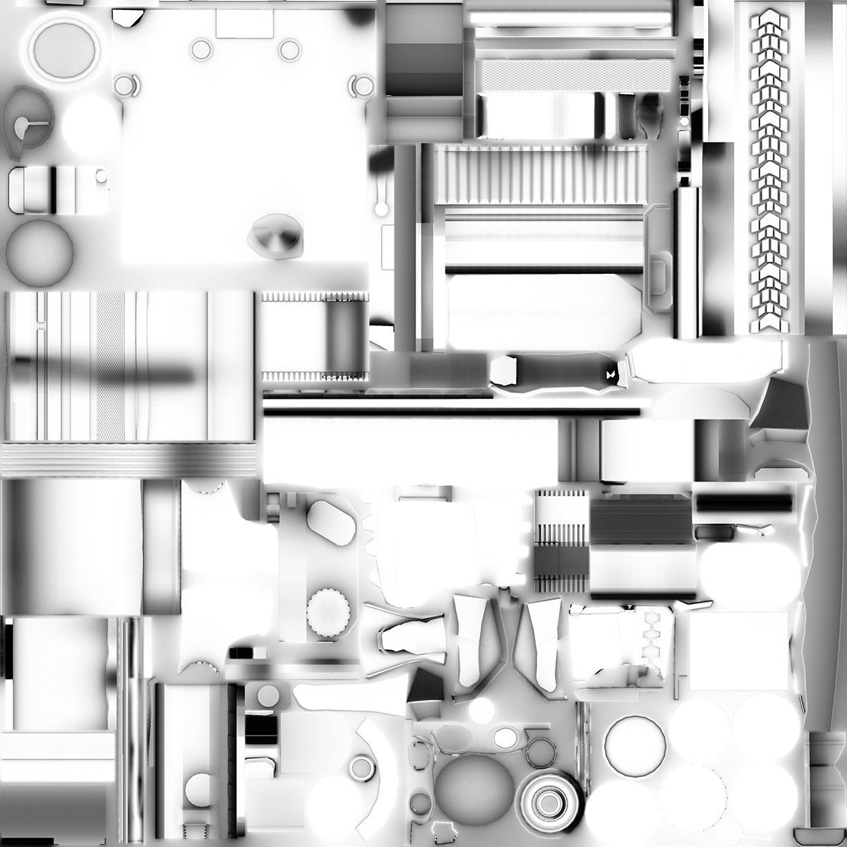 Daniel Defense MK18 GUN   Low poly Game Ready 3D Model Free low-poly 3D model_28