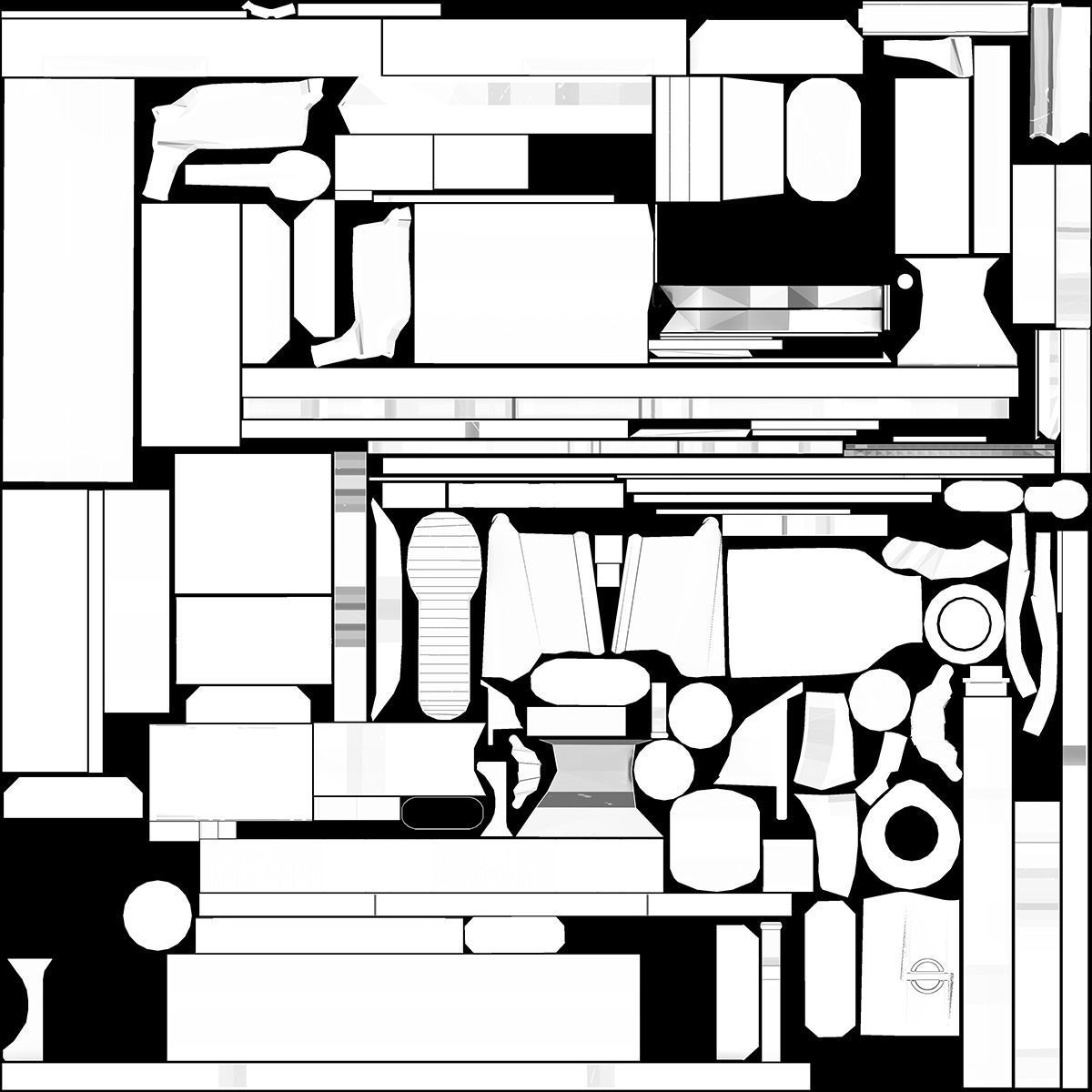 Daniel Defense MK18 GUN   Low poly Game Ready 3D Model Free low-poly 3D model_11