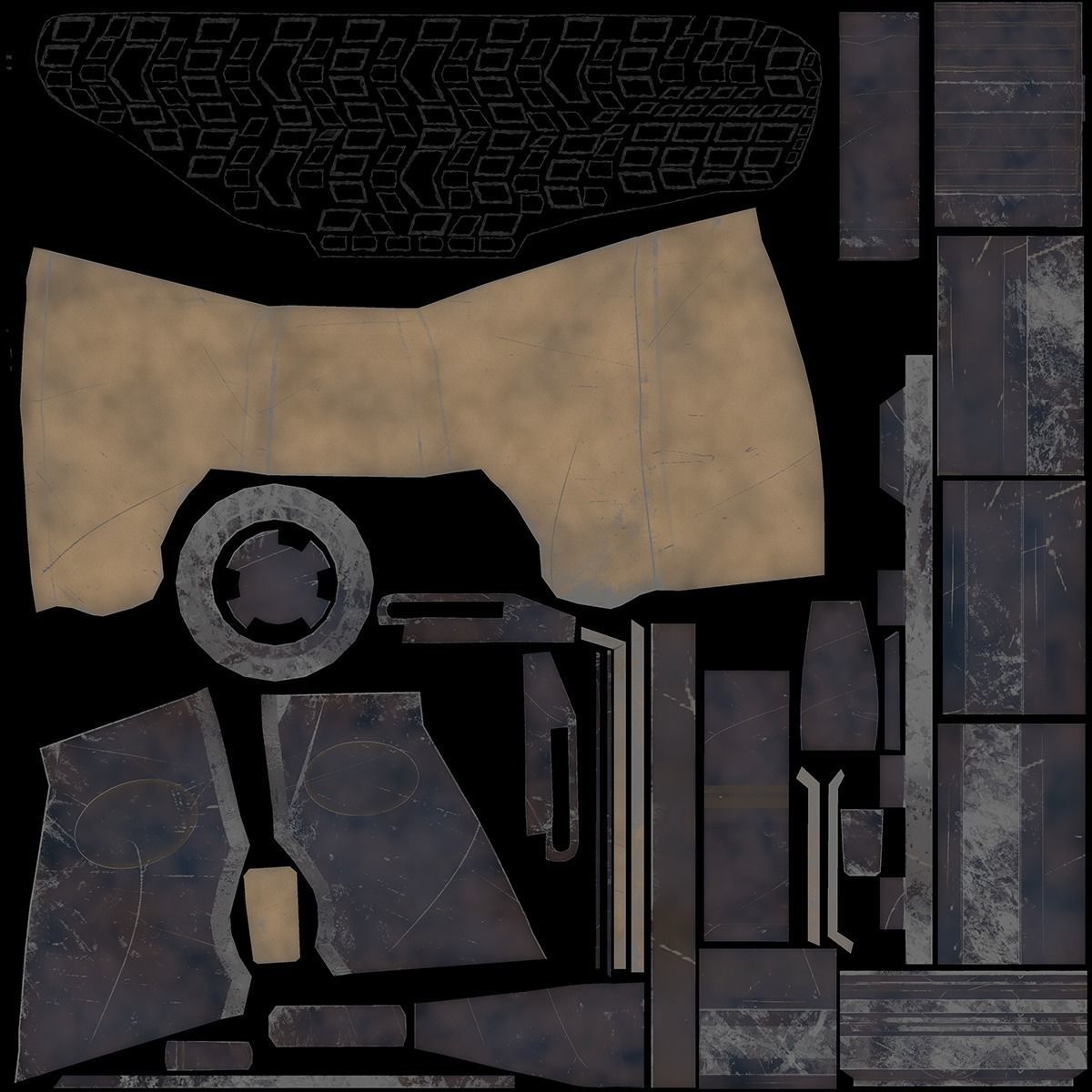 Daniel Defense MK18 GUN   Low poly Game Ready 3D Model Free low-poly 3D model_27