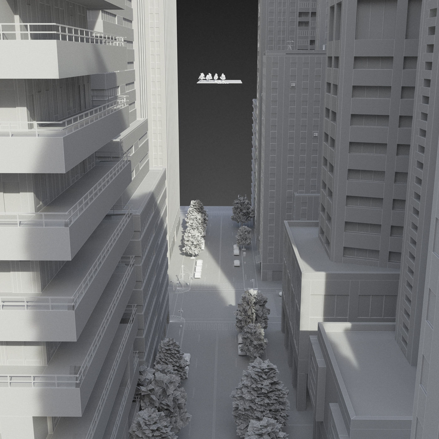 Realistic City District H13-R27 3D model_31