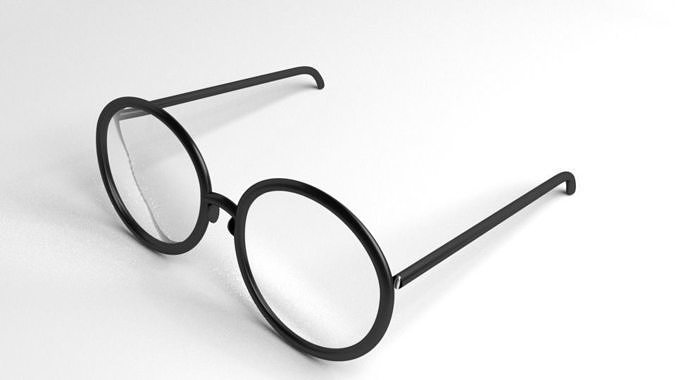 Eyeglasses 3 pair of glasses 3D model