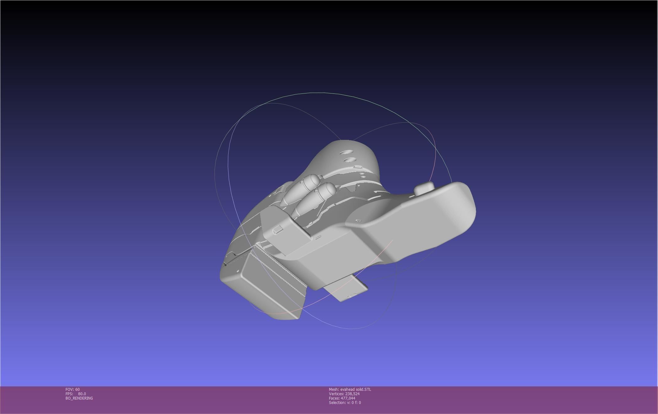 Evangelion Rebuild Unit 02 Head Replica Prinable Assembly 3D print model_137