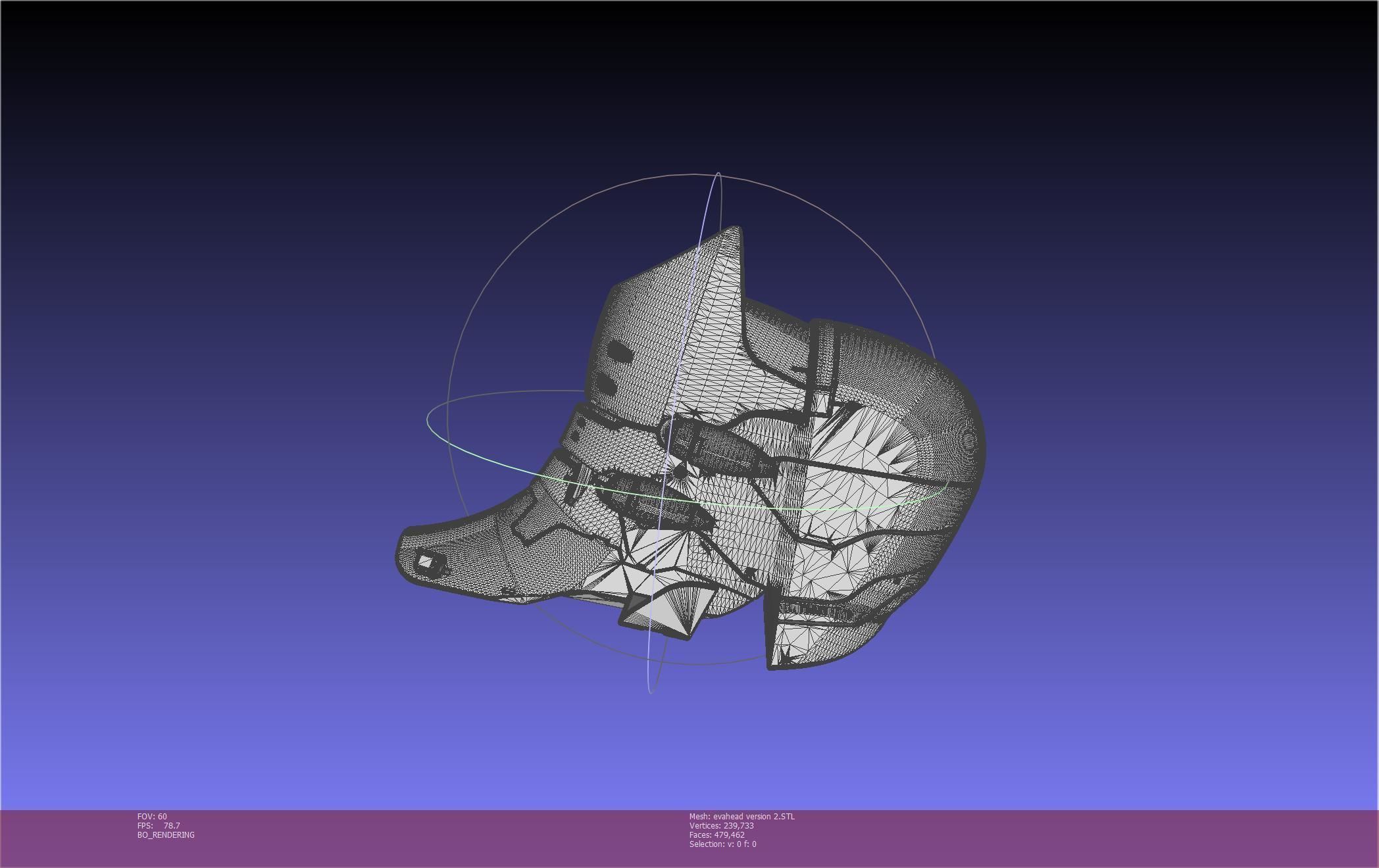 Evangelion Rebuild Unit 02 Head Replica Prinable Assembly 3D print model_139