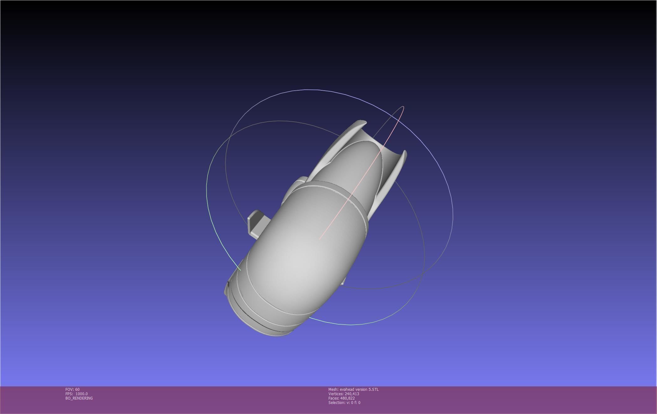 Evangelion Rebuild Unit 02 Head Replica Prinable Assembly 3D print model_38