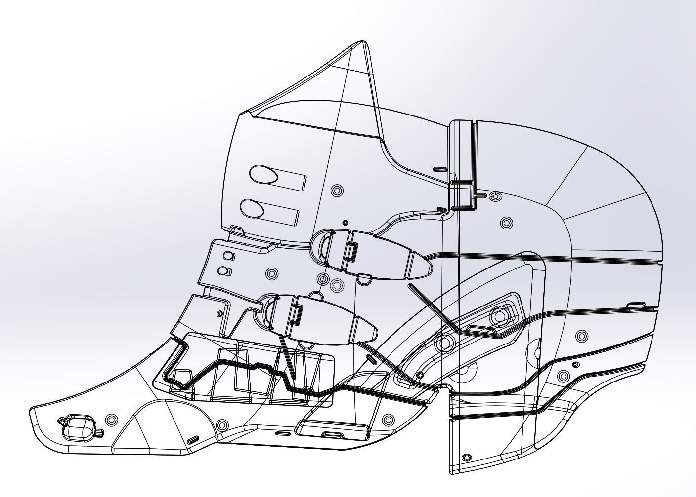 Evangelion Rebuild Unit 02 Head Replica Prinable Assembly 3D print model_149
