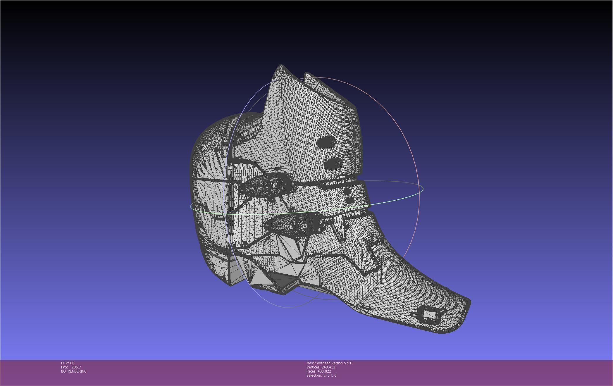 Evangelion Rebuild Unit 02 Head Replica Prinable Assembly 3D print model_70