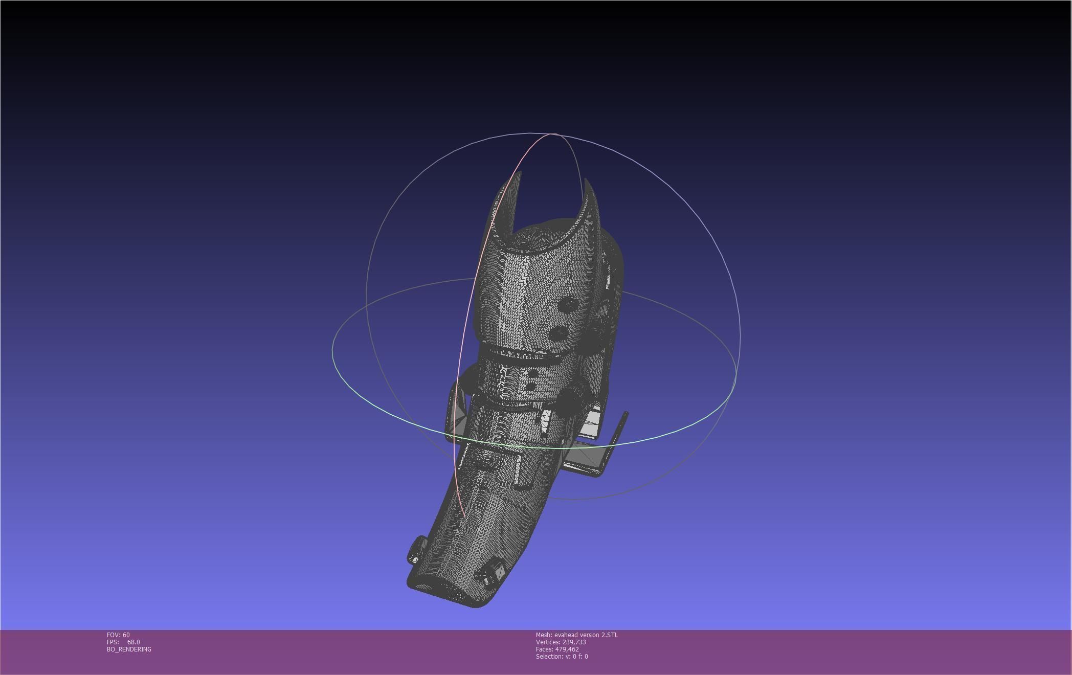 Evangelion Rebuild Unit 02 Head Replica Prinable Assembly 3D print model_138