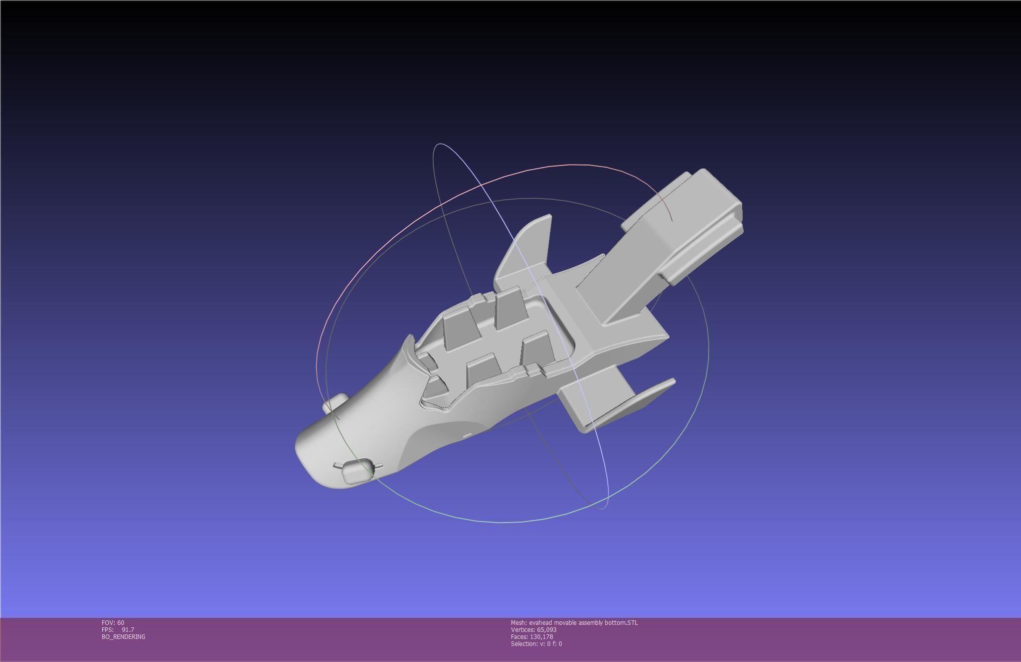 Evangelion Rebuild Unit 02 Head Replica Prinable Assembly 3D print model_88