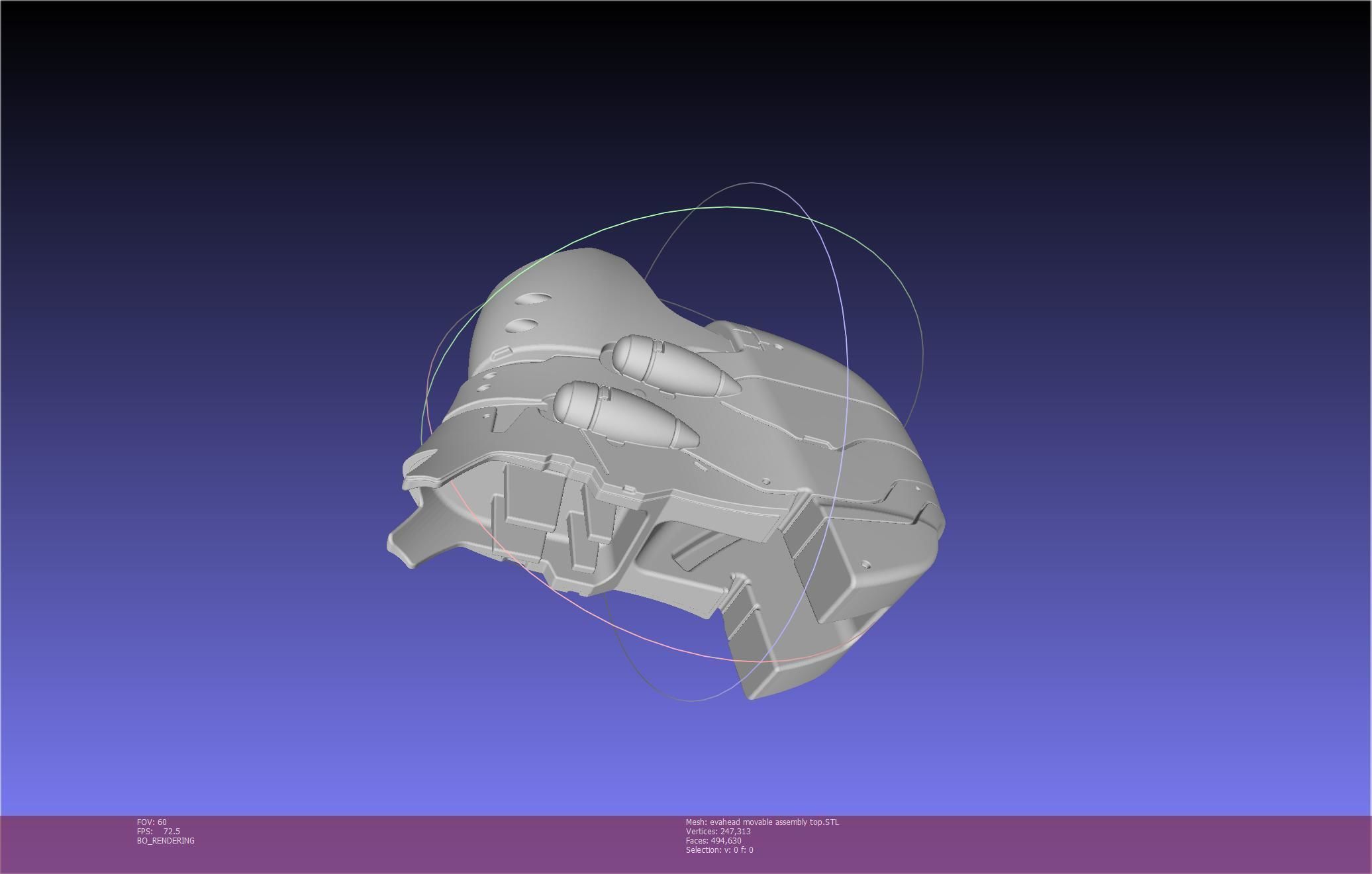 Evangelion Rebuild Unit 02 Head Replica Prinable Assembly 3D print model_129