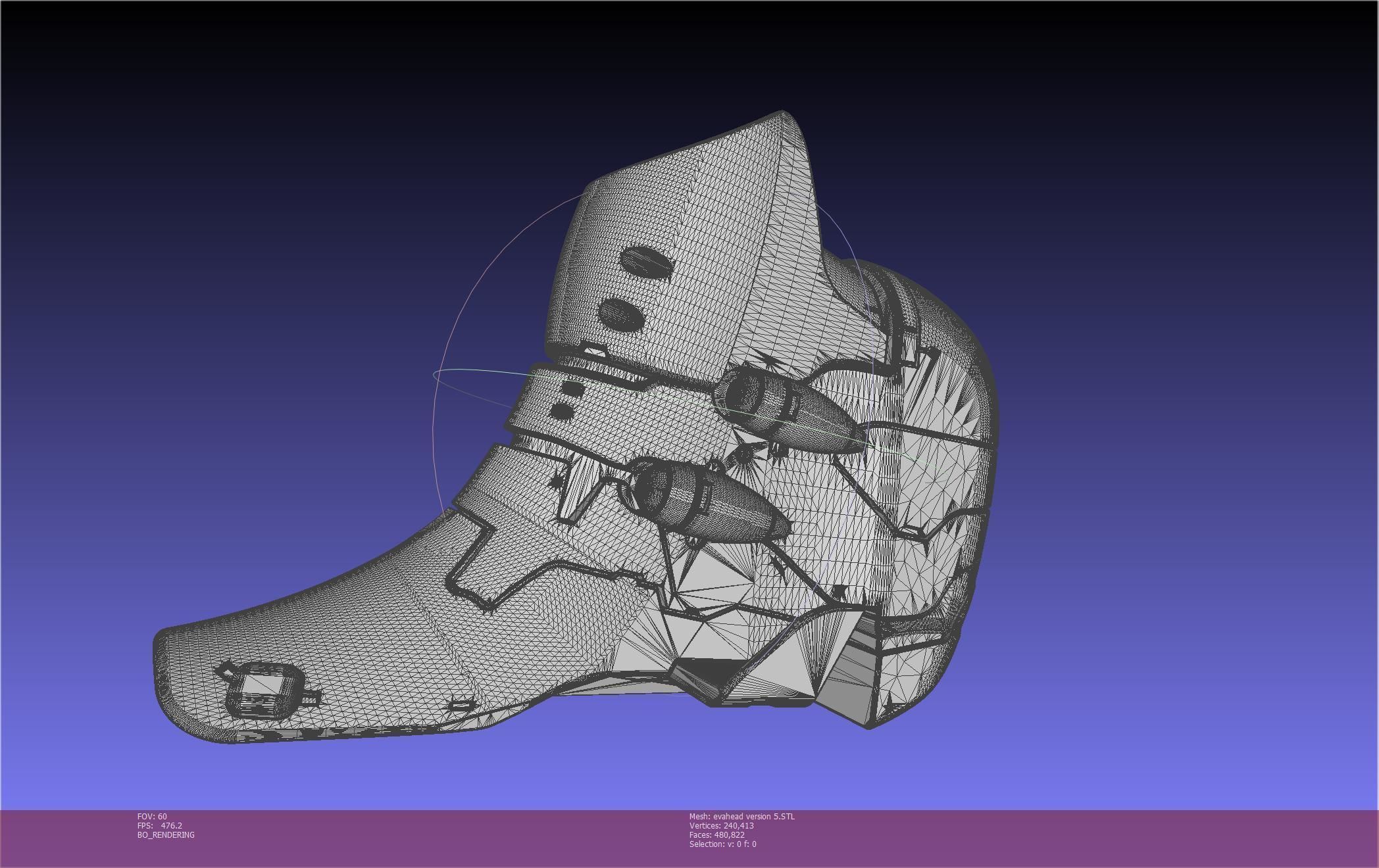 Evangelion Rebuild Unit 02 Head Replica Prinable Assembly 3D print model_68