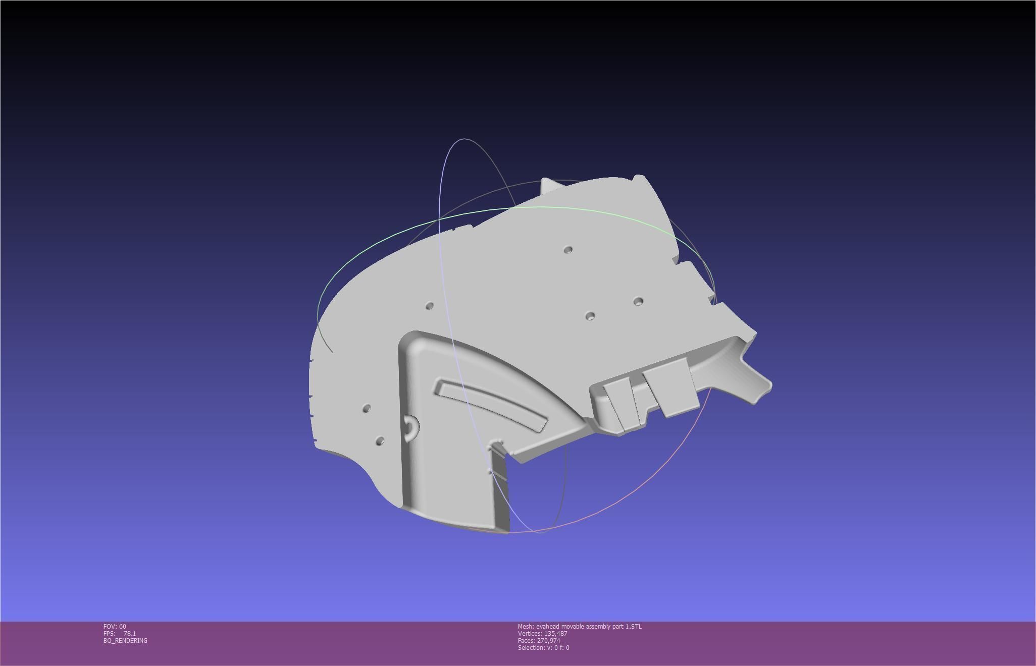 Evangelion Rebuild Unit 02 Head Replica Prinable Assembly 3D print model_92