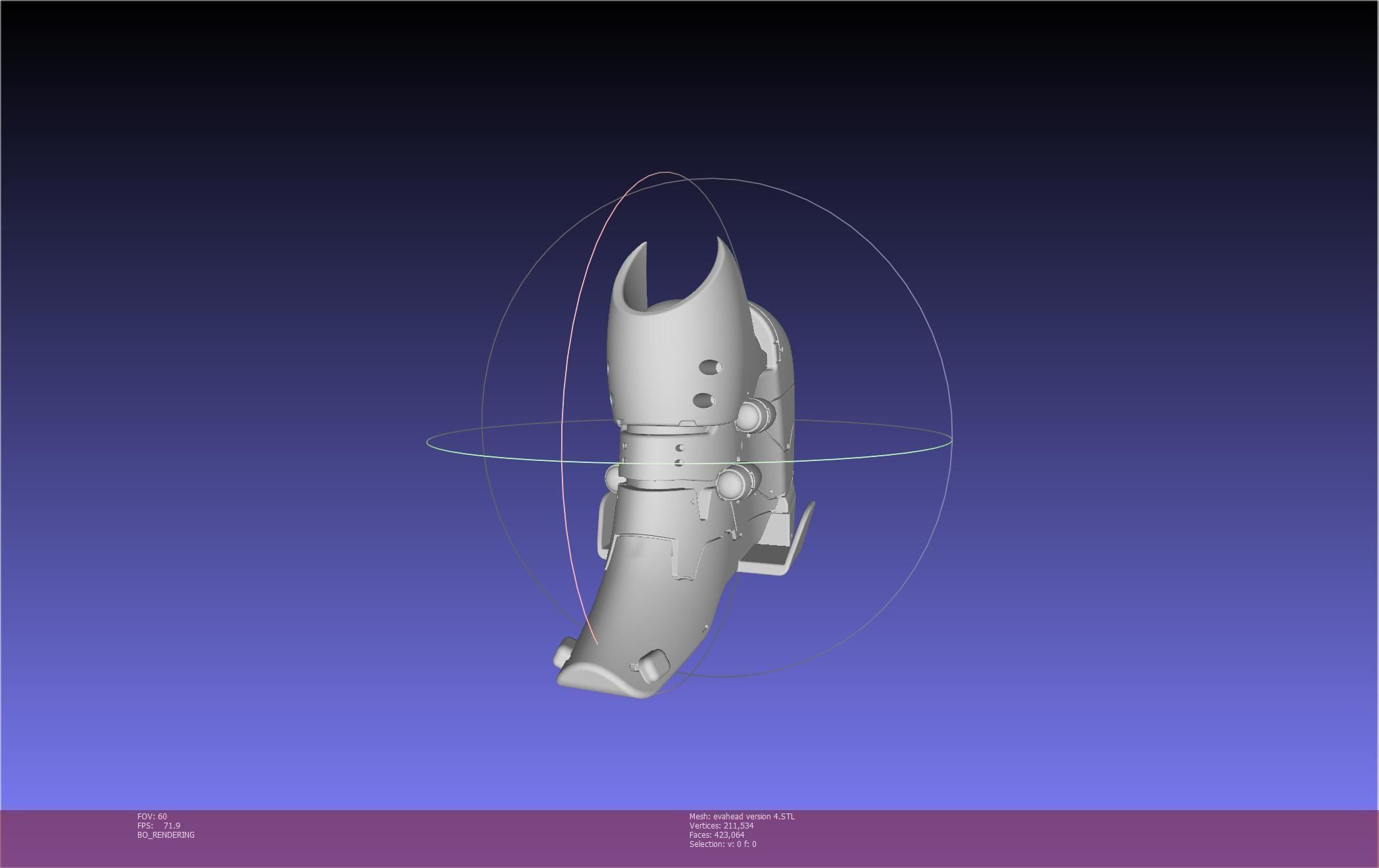 Evangelion Rebuild Unit 02 Head Replica Prinable Assembly 3D print model_145