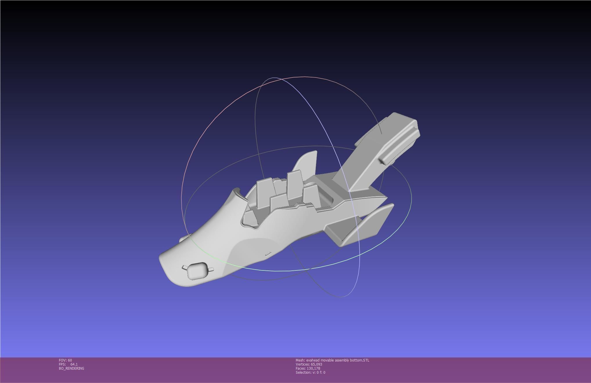 Evangelion Rebuild Unit 02 Head Replica Prinable Assembly 3D print model_89