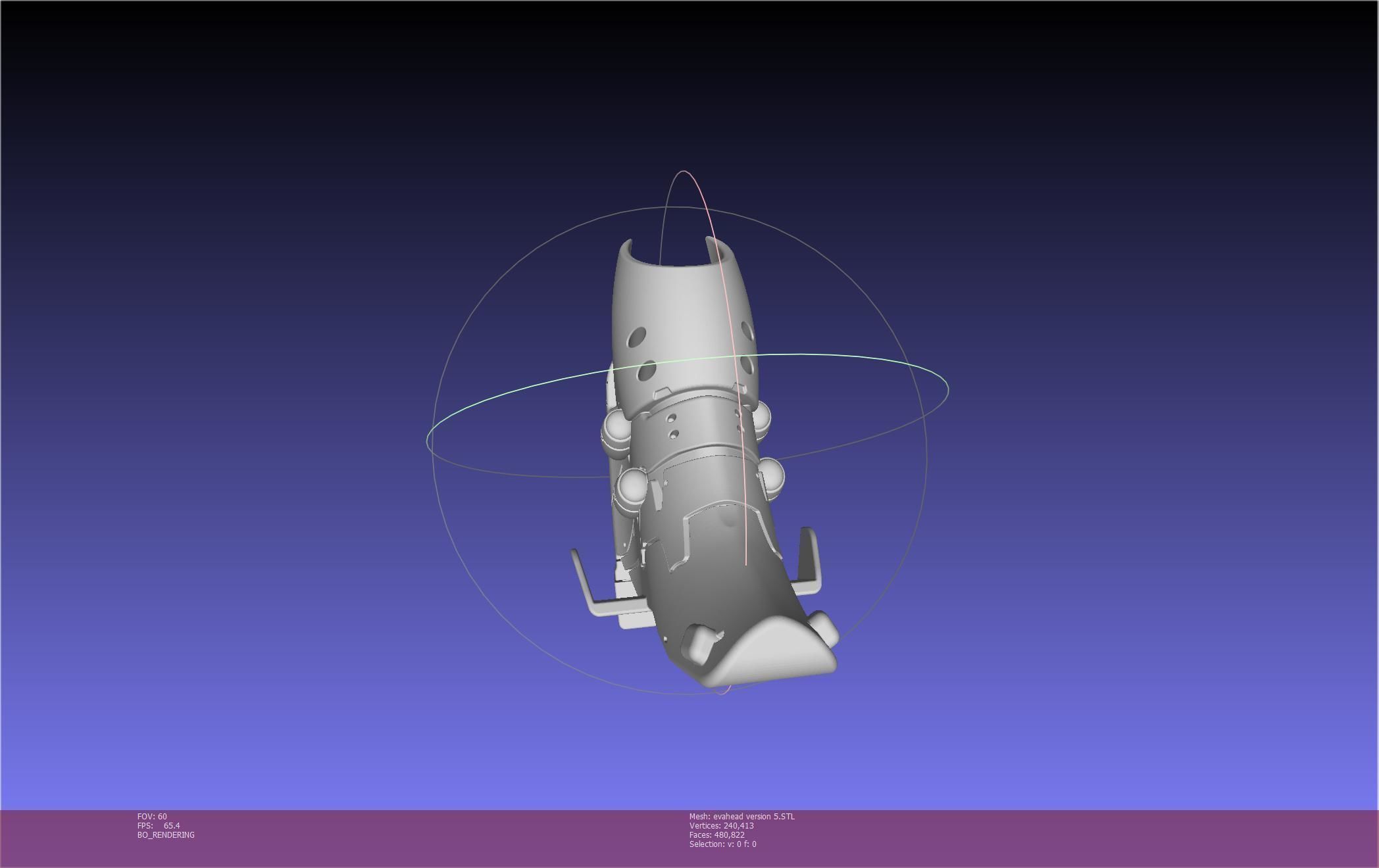 Evangelion Rebuild Unit 02 Head Replica Prinable Assembly 3D print model_26
