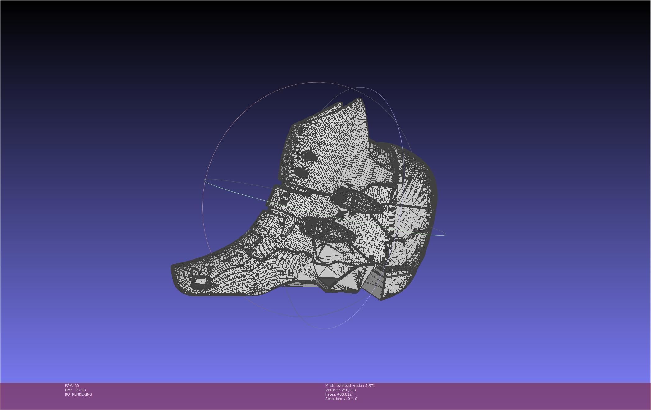 Evangelion Rebuild Unit 02 Head Replica Prinable Assembly 3D print model_75