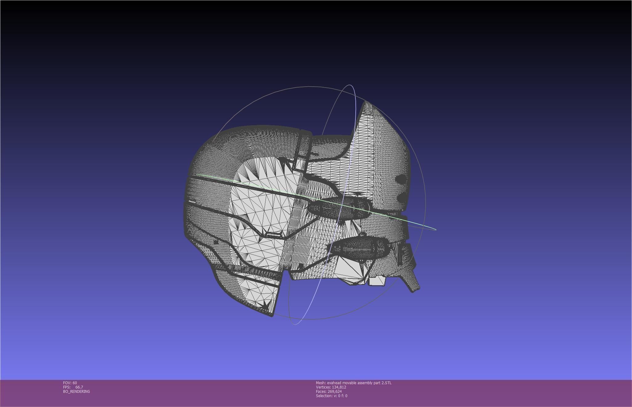 Evangelion Rebuild Unit 02 Head Replica Prinable Assembly 3D print model_106