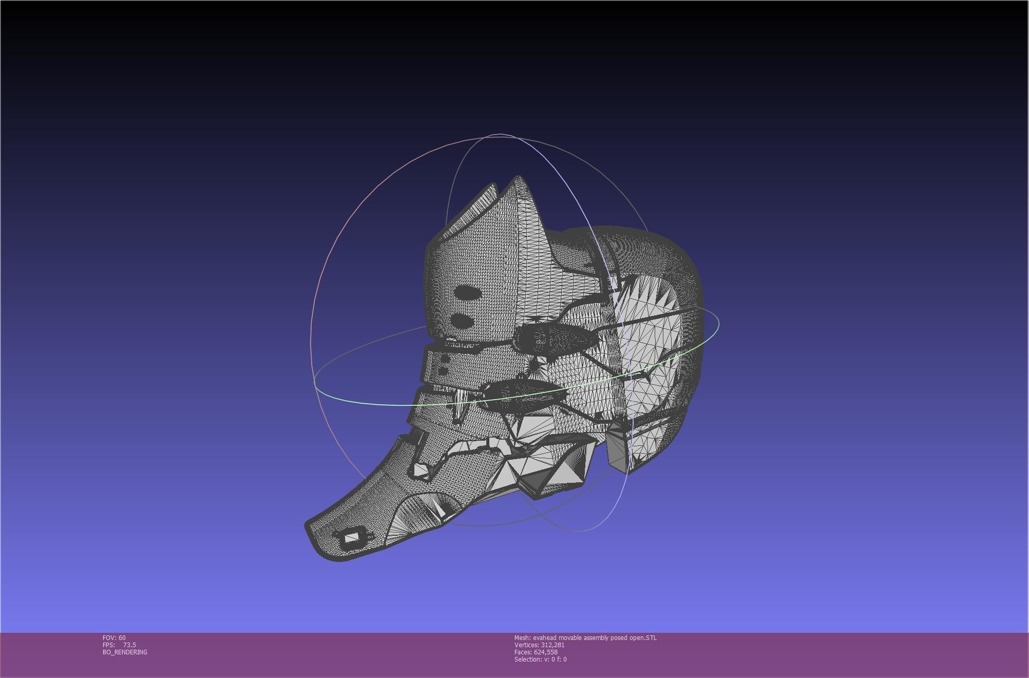 Evangelion Rebuild Unit 02 Head Replica Prinable Assembly 3D print model_117