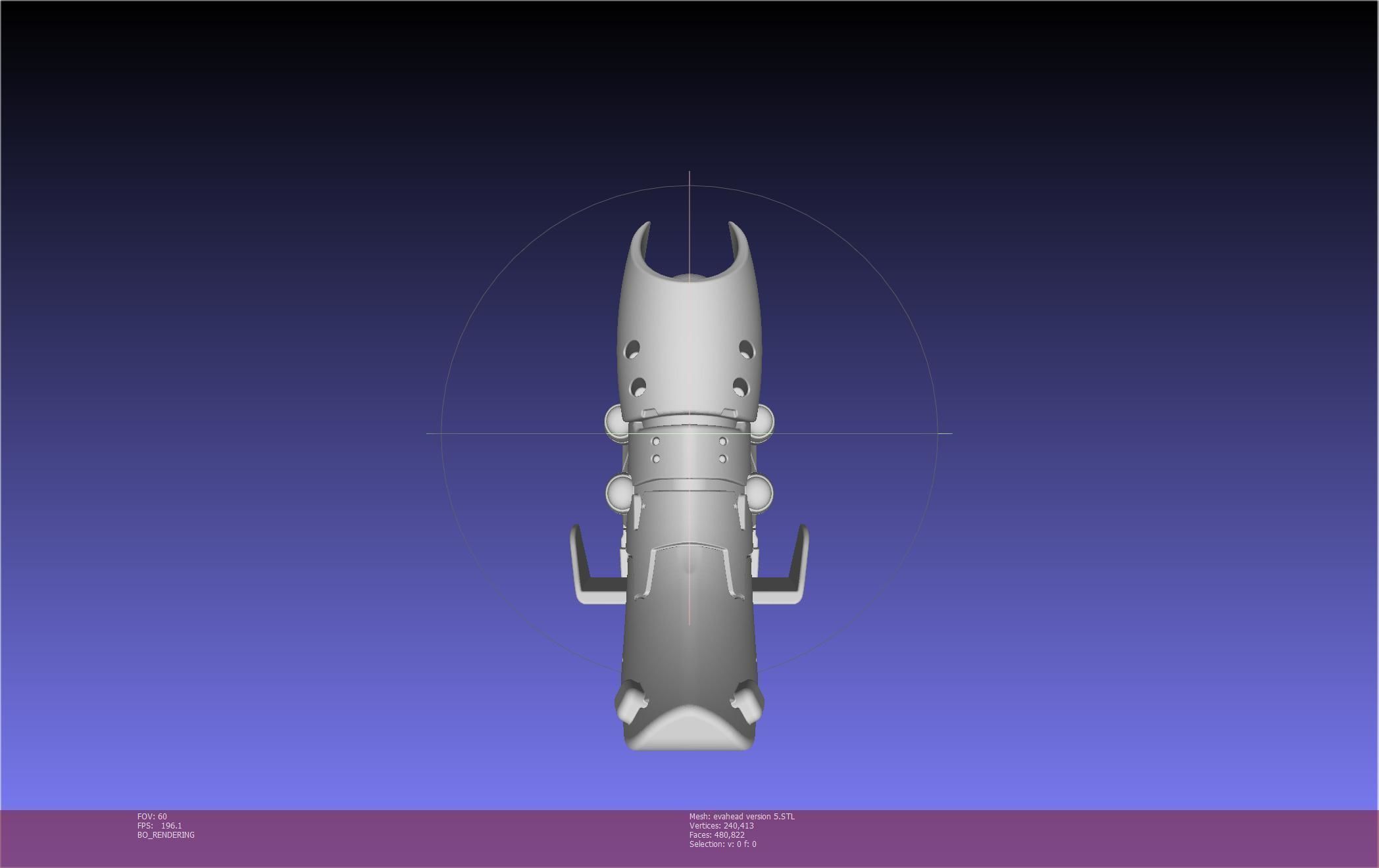 Evangelion Rebuild Unit 02 Head Replica Prinable Assembly 3D print model_19