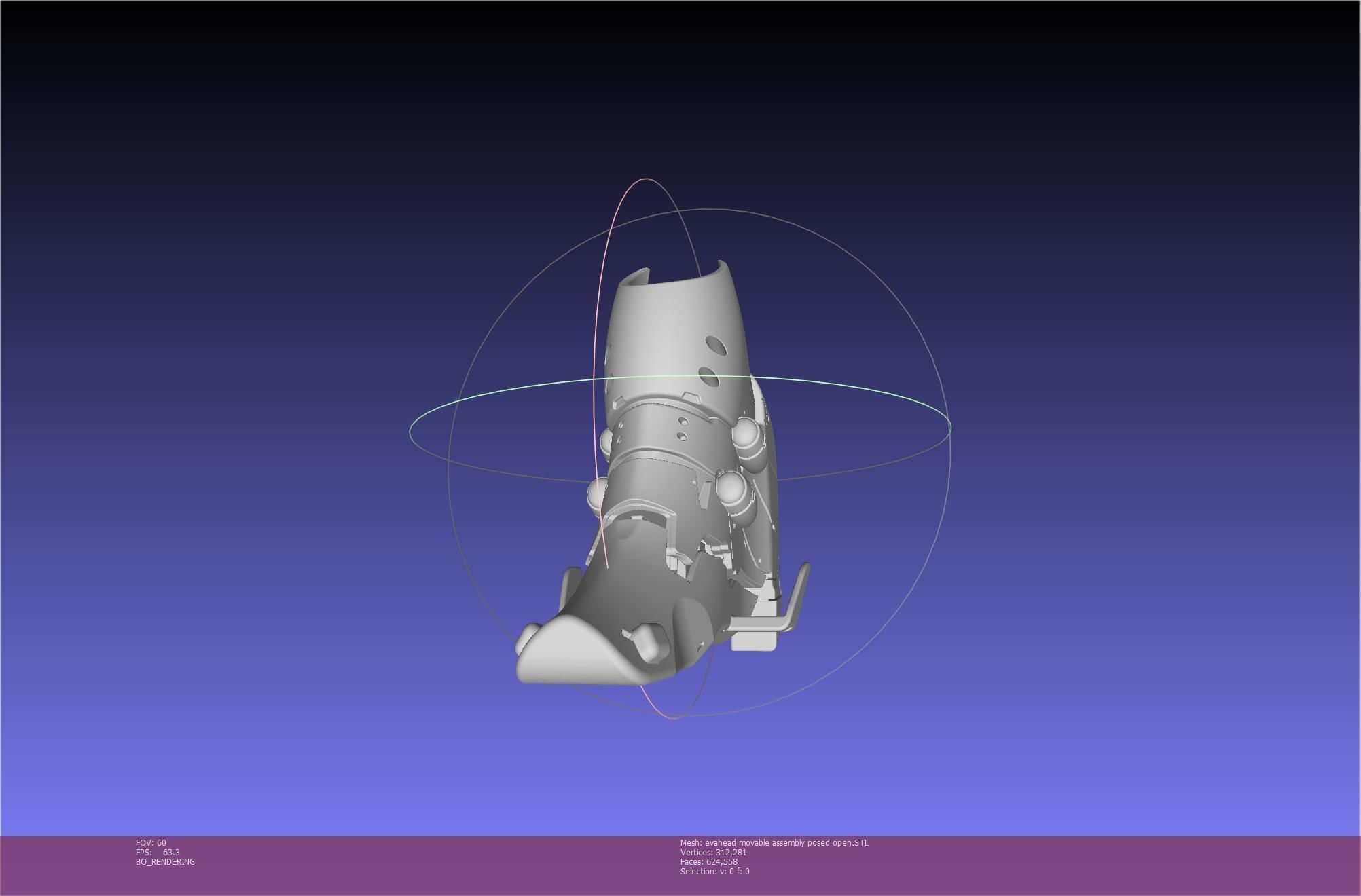 Evangelion Rebuild Unit 02 Head Replica Prinable Assembly 3D print model_125