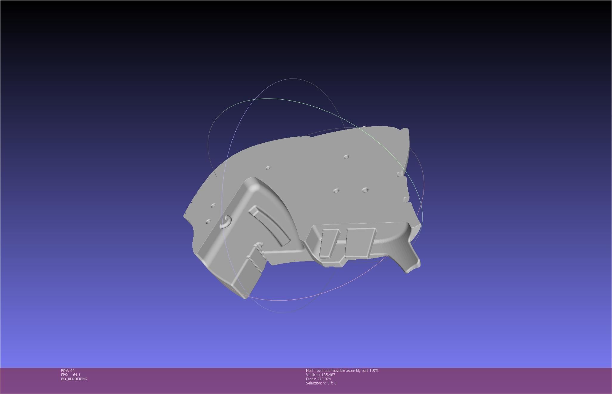 Evangelion Rebuild Unit 02 Head Replica Prinable Assembly 3D print model_97