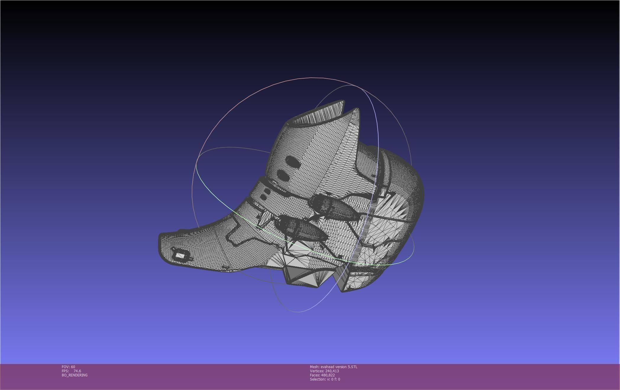 Evangelion Rebuild Unit 02 Head Replica Prinable Assembly 3D print model_12
