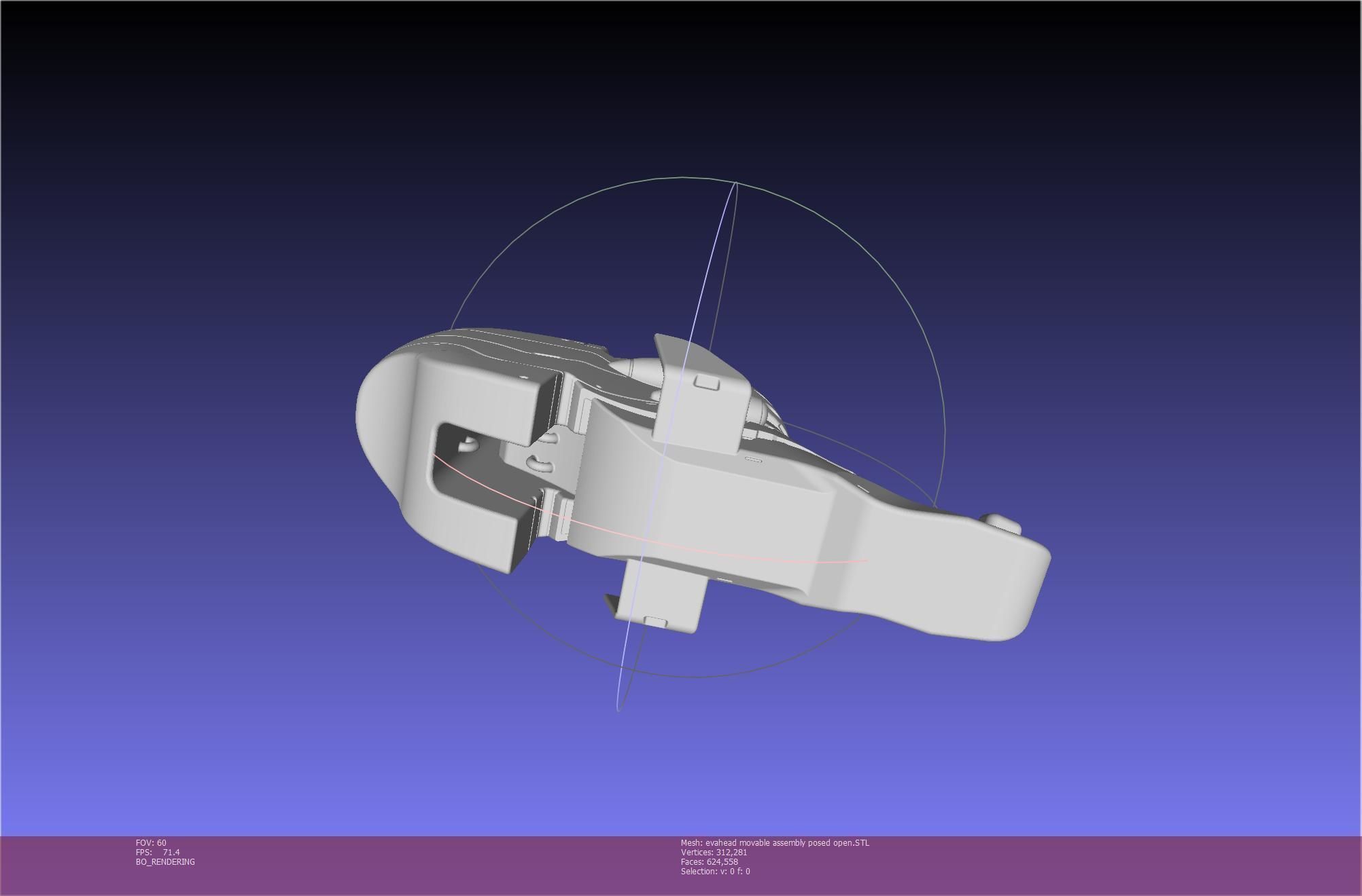 Evangelion Rebuild Unit 02 Head Replica Prinable Assembly 3D print model_128