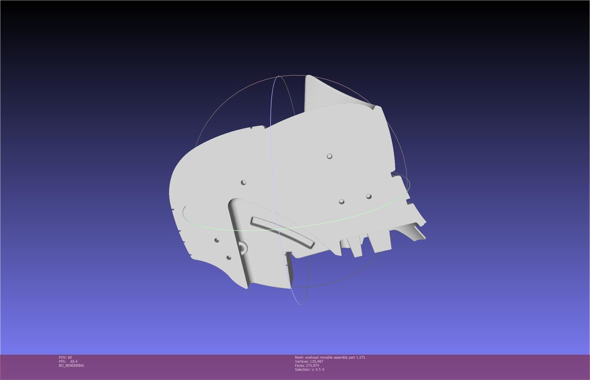 Evangelion Rebuild Unit 02 Head Replica Prinable Assembly 3D print model_95