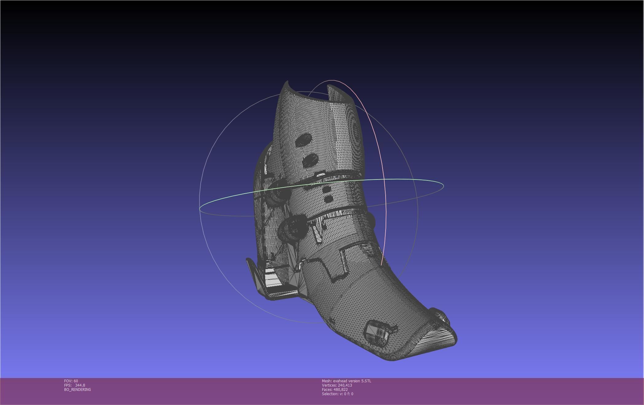 Evangelion Rebuild Unit 02 Head Replica Prinable Assembly 3D print model_67