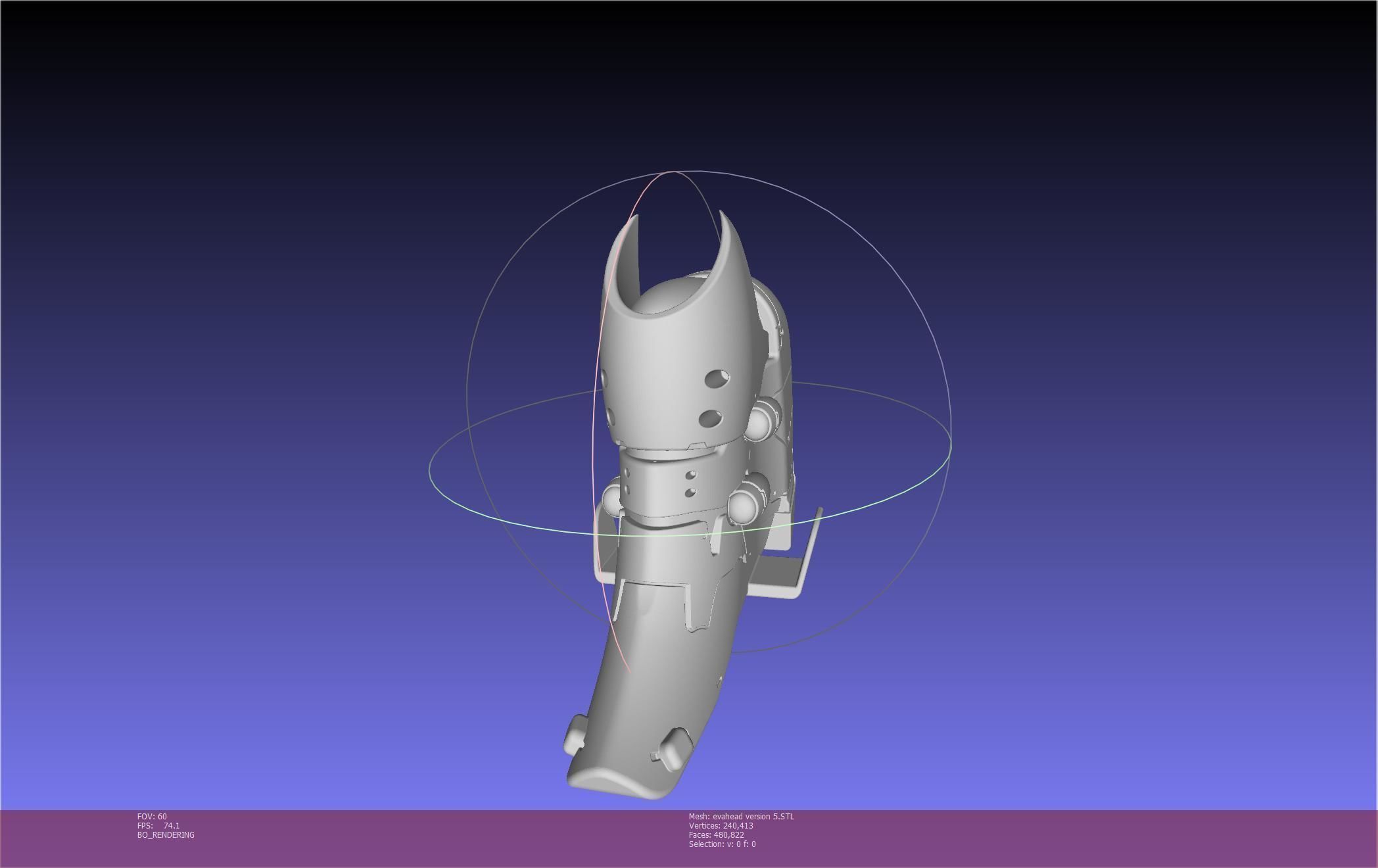 Evangelion Rebuild Unit 02 Head Replica Prinable Assembly 3D print model_24