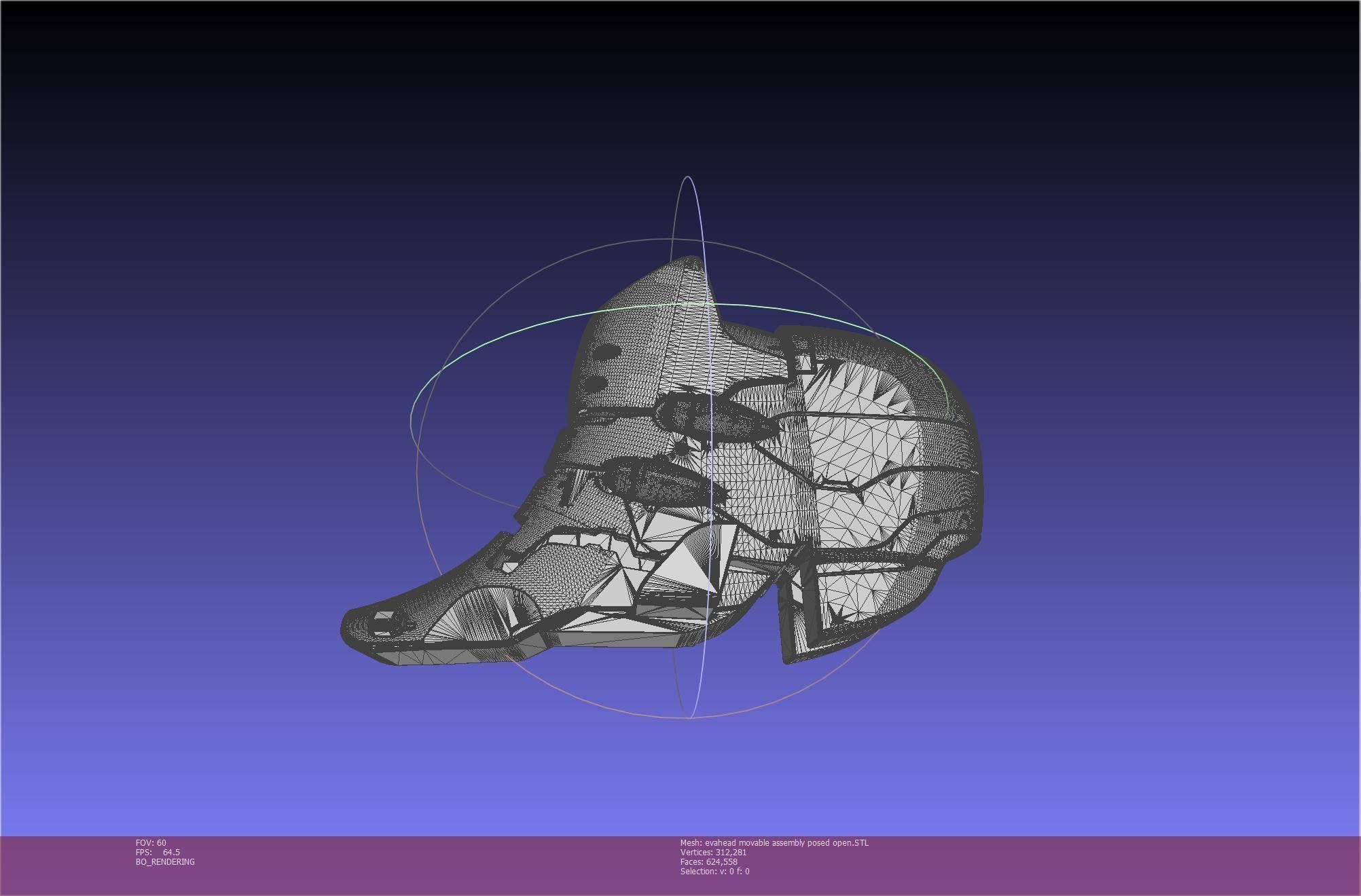 Evangelion Rebuild Unit 02 Head Replica Prinable Assembly 3D print model_115