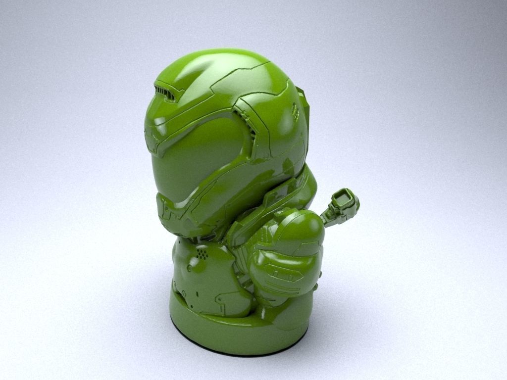 Doom Guy figure 3D print model_5
