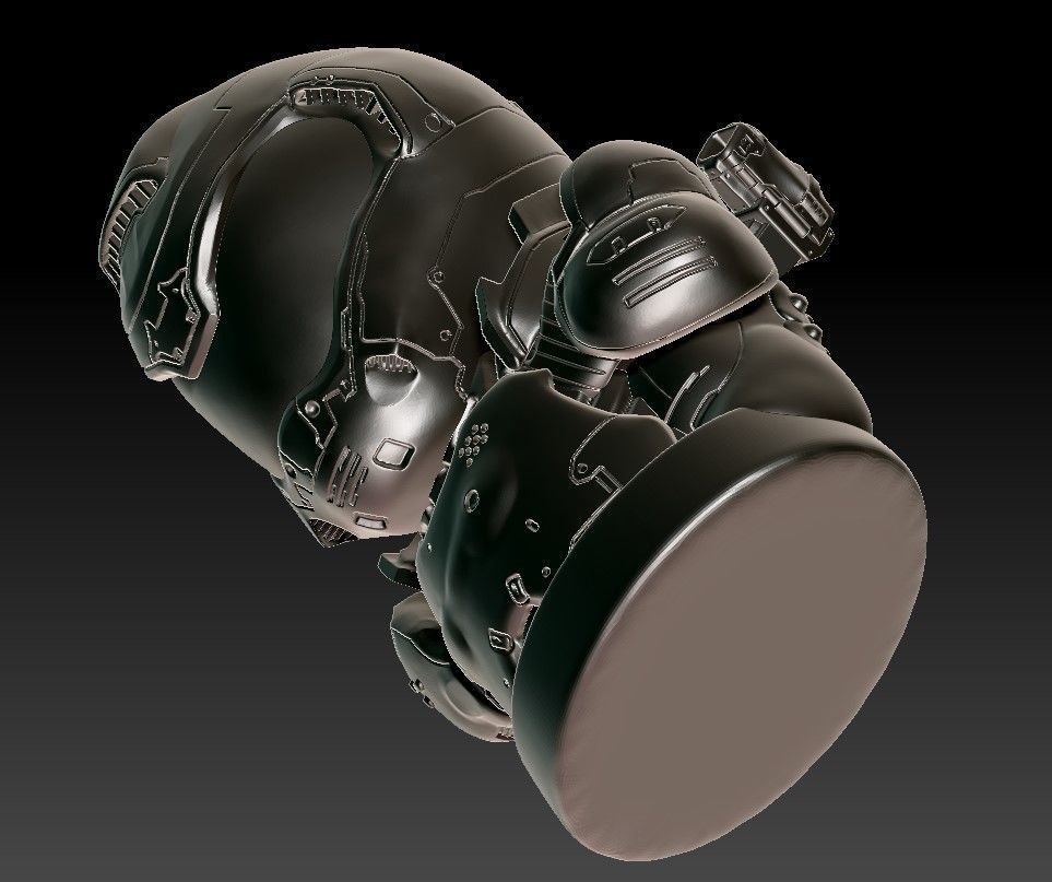 Doom Guy figure 3D print model_33